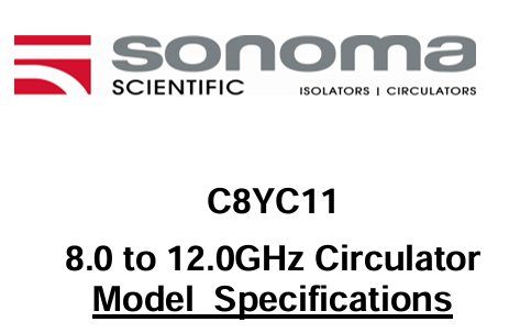 Sonoma Scientific C8YC11環形器8-12GHz